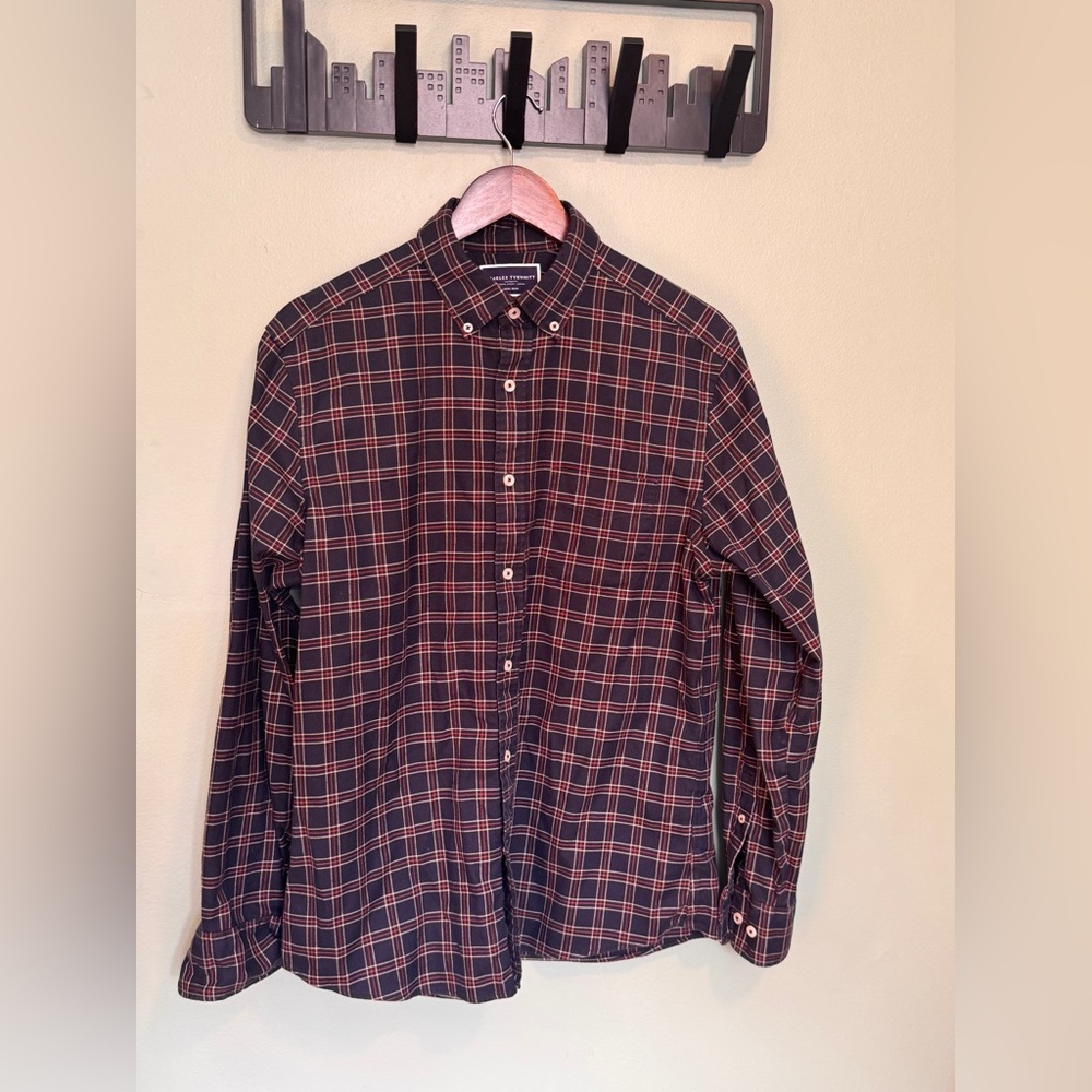 Charles Tyrwhitt Twill Casual Button Down Shirt Plaid